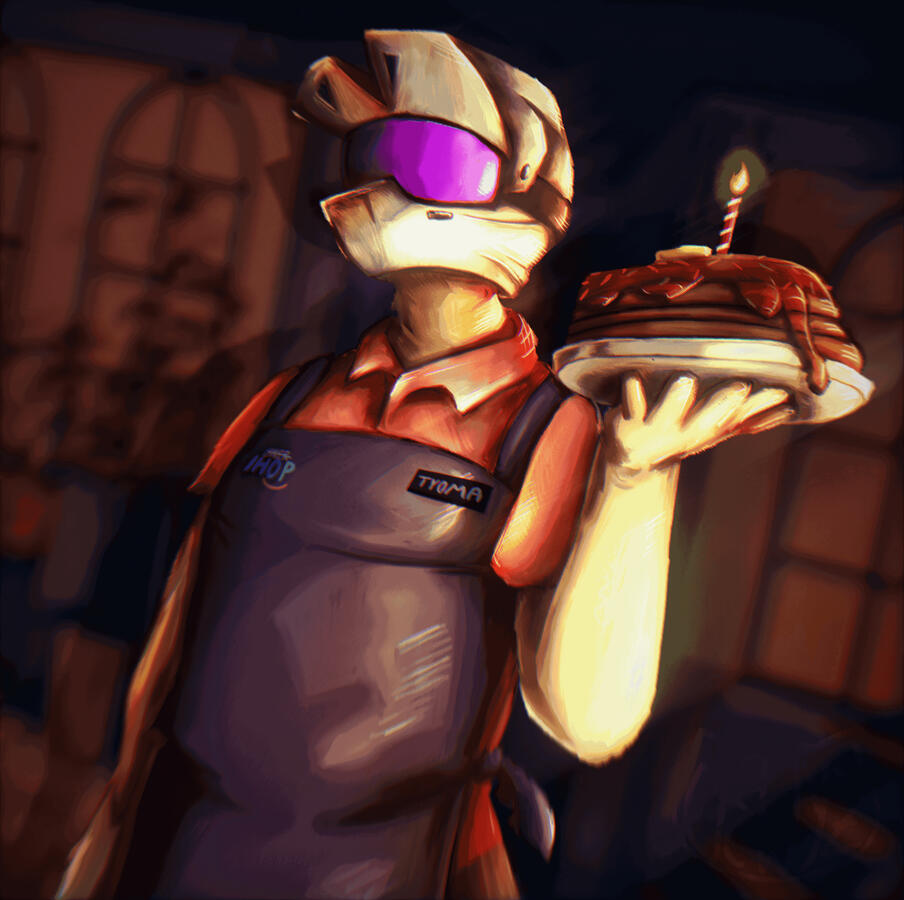 Birthday Pancakes over a Candlelit Dinner - Vs Self